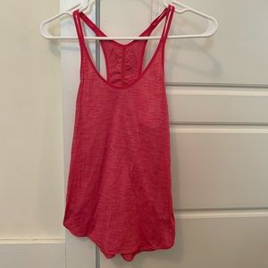 Pink racerback lululemon tank